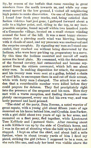 Battle of Pease River - Cynthia Ann Parker story from the book Indian Depredations in Texas by J. W. Wilbarger