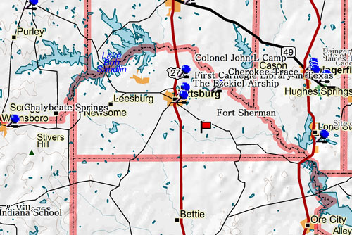 Map of camp County