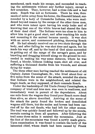 Cedar Gap Raid story from the book Indian Depredations in Texas by J. W. Wilbarger