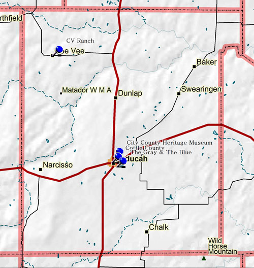 Map of Cottle County