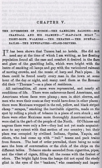 Tucson Story from the book On the Border with Crook