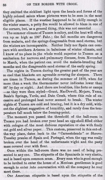 Tucson Story from the book On the Border with Crook