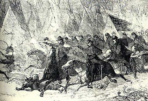 Picture of Custer's Charge at the Battle of the Washita