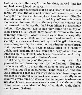 Thomas Eubank story from the book Indian Depredations in Texas by J. W. Wilbarger