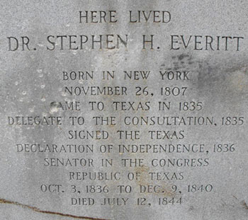 Historical Marker for Dr. Stephen H. Everitt