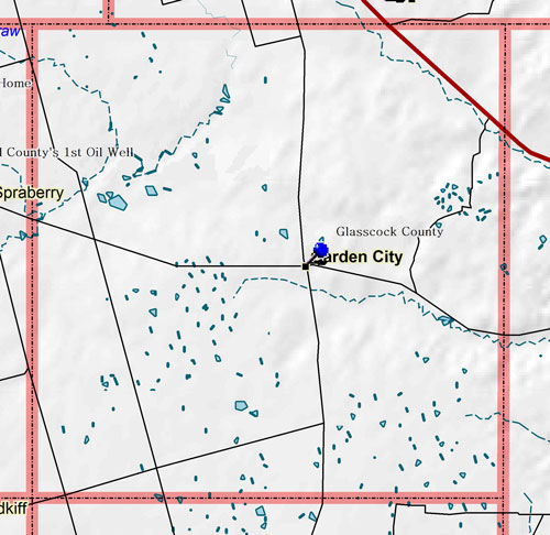 Map of Glasscock County Historic Sites