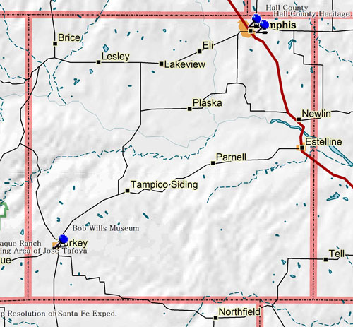 Map of Hall County Historic Sites