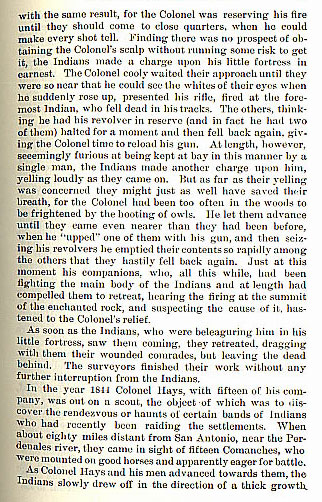 Colonel Jack Hays story from the book Indian Depredations in Texas by J. W. Wilbarger