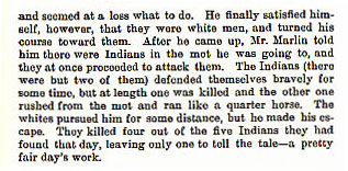 John Marlin story from the book Indian Depredations in Texas by J. W. Wilbarger