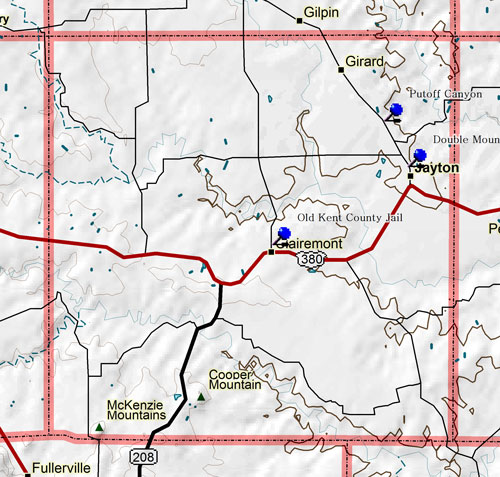 Map of Kent County Historic Sites