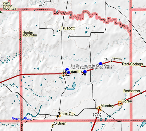 Map of Knox County Historic Sites