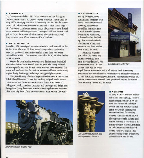 Texas Lakes Trail Brochure