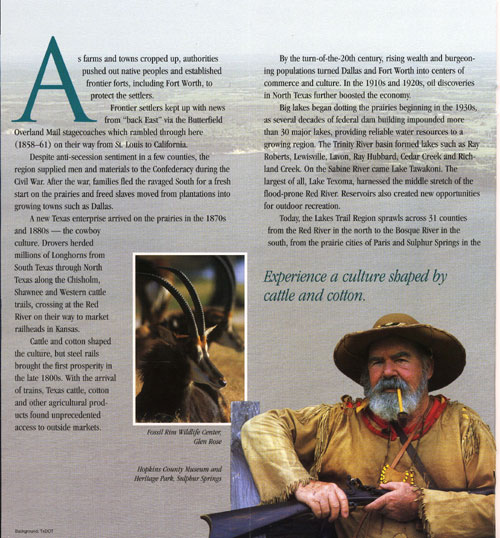 Texas Lakes Trail Brochure