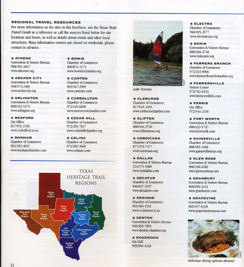 Texas Lakes Trail Brochure