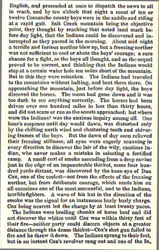 Lewis, Brown, Pierce and Elam story from the book Indian Depredations in Texas by J. W. Wilbarger