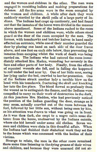 The Maden Masacre story from the book Indian Depredations in Texas by J. W. Wilbarger