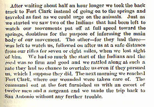 Indians Attack the Mail Coach story from the book Indian Depredations in Texas by J. W. Wilbarger