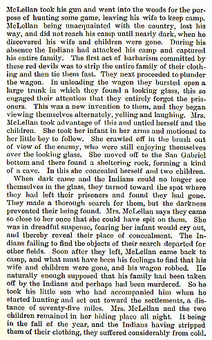 Margaret McLellan story from the book Indian Depredations in Texas by J. W. Wilbarger