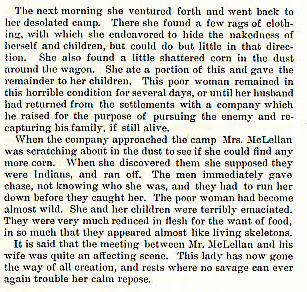 Margaret McLellan story from the book Indian Depredations in Texas by J. W. Wilbarger