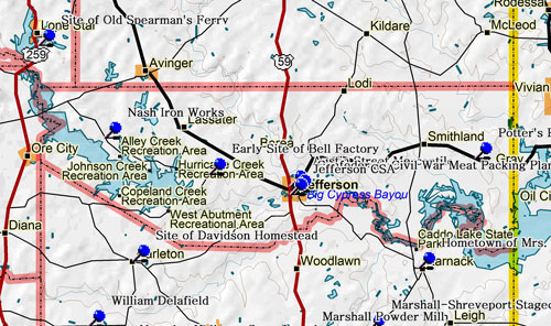 Map of Marion County Historic Sites