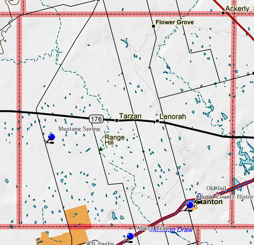 Map of Martin County Historic Sites