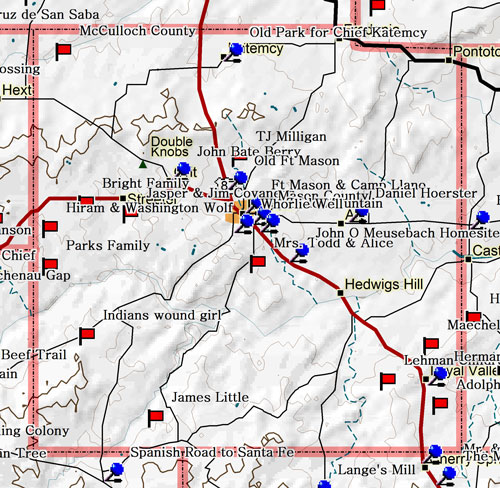 Map of Mason County Historic Sites