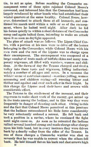 Colonel Moore's Expedition story from the book Indian Depredations in Texas by J. W. Wilbarger