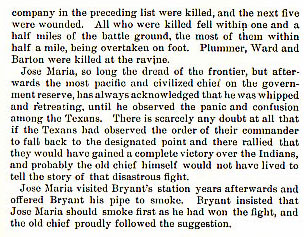 The Morgan Massacre and Bryant's Defeat story from the book Indian Depredations in Texas by J. W. Wilbarger