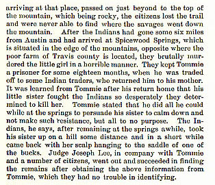 Mrs. Simpson's Children story from the book Indian Depredations in Texas by J. W. Wilbarger