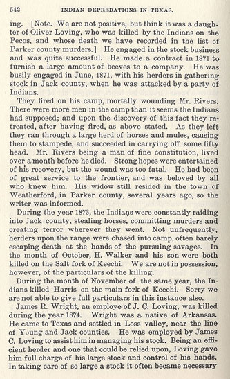 Murders in Jack County, 1864 - 1874 story from the book Indian Depredations in Texas by J. W. Wilbarger