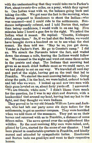 Battle Creek Fight in Navarro County