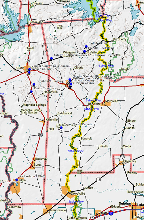 Map of Newton County