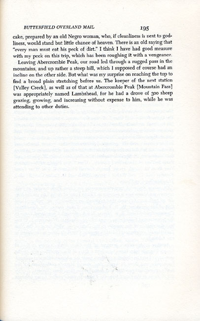 Waterman Ormsby's Butterfield Overland Mail Story