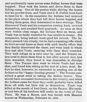 Murders in Palo Pinto County story from the book Indian Depredations in Texas by J. W. Wilbarger