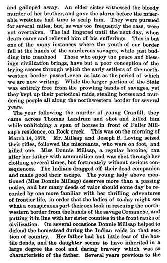 Murders in Parker County - 1863 - 1873 story from the book Indian Depredations in Texas by J. W. Wilbarger