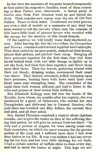 Parker Fort Massacre story from the book Indian Depredations in Texas by J. W. Wilbarger