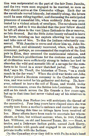 Parker Fort Massacre story from the book Indian Depredations in Texas by J. W. Wilbarger