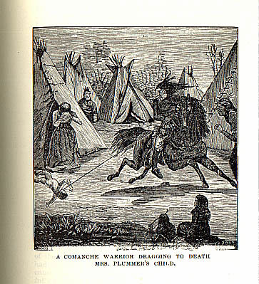 Mrs. Plummer's Child picture from the book Indian Depredations in Texas by J. W. Wilbarger