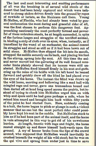 Riding Match between Rangers and Comanches story from the book Indian Depredations in Texas by J. W. Wilbarger