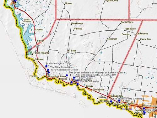 Map of Starr County