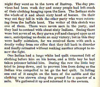 Taylor Smith story from the book Indian Depredations in Texas by J. W. Wilbarger