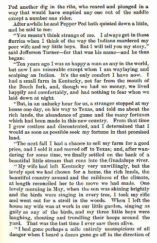 The Indian Hater story from the book Indian Depredations in Texas by J. W. Wilbarger