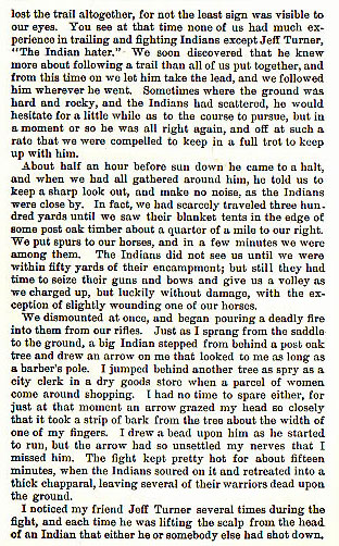 The Indian Hater story from the book Indian Depredations in Texas by J. W. Wilbarger