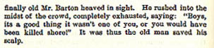 William Barton's Strategem Saves His Scalp story from the book Indian Depredations in Texas by J. W. Wilbarger