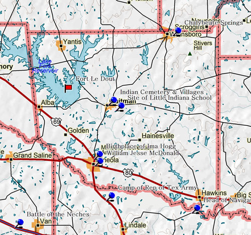 Map of Wood County