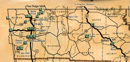 Northwest Arkansas Map