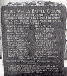 Adobe Walls Monument Picture