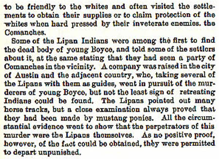 James Boyce story by Wilbarger