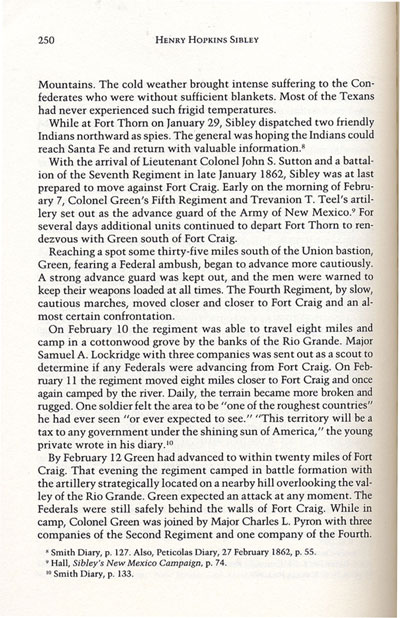 Battle of Val Verde from the book, Confederate General, by Jerry Thompson