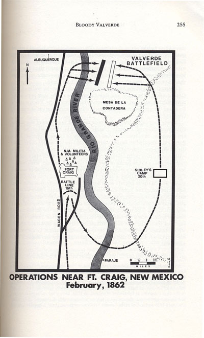 Battle of Val Verde from the book, Confederate General, by Jerry Thompson